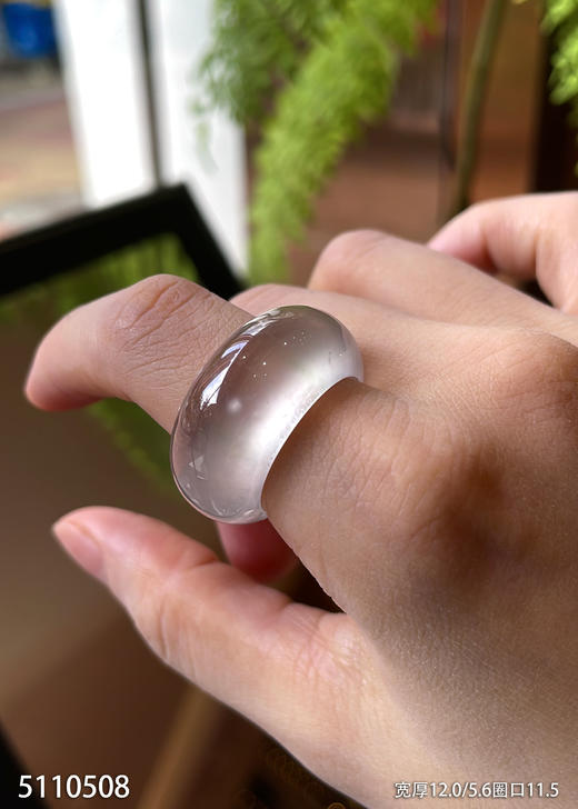 玻璃种木那扳指【5110508】圈口11.5~具体价格微信咨询 商品图3