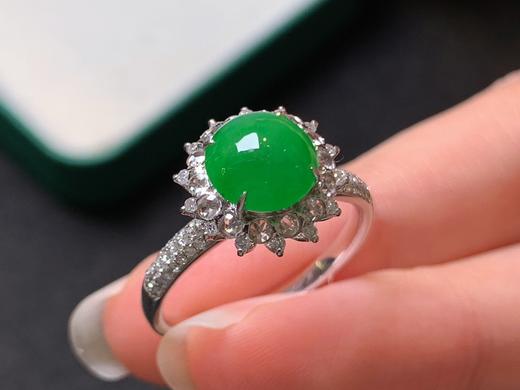 蛋面翡翠戒指 商品图4