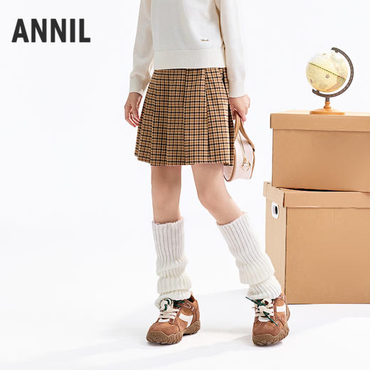 【实体店同款】女童全腰半裙秋季新款安奈儿童装AG533035 商品图1