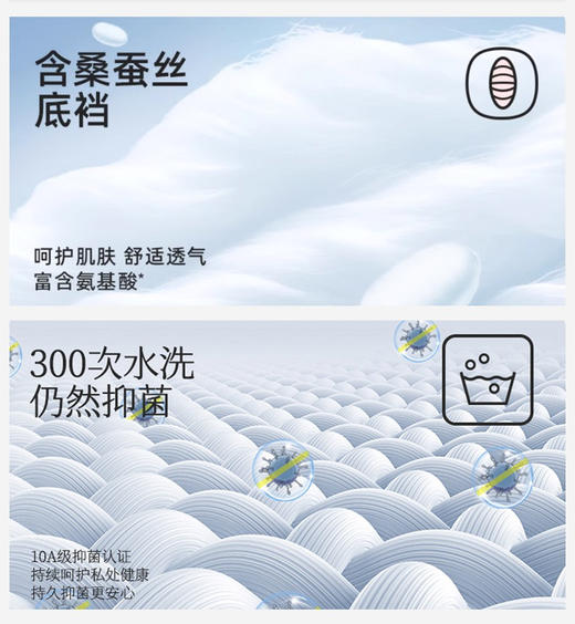 特价出清！官网199！蕉*三条装莫代尔裸感无痕高腰全包臀内裤 桑蚕丝底裆女士三角裤底裤 商品图5