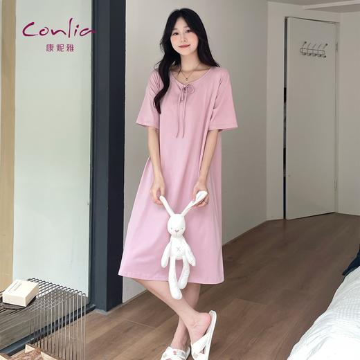 康妮雅女式短袖睡裙 53W62T017 商品图0