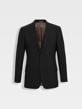 callisto璀璨黑绵羊毛西服