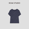 ROMI STUDIO“简约复古”舒适纯棉轻柔花纱圆领短袖T恤 RW24ASH0009 商品缩略图0