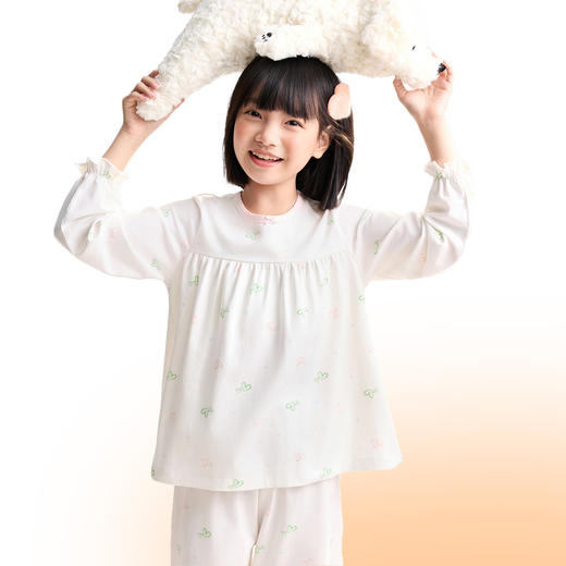 【俏皮公主风套装】女童圆领长袖套装秋季新款安奈儿童装JG531578 商品图1