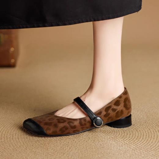 封神❗️小众私藏【绝美豹纹玛丽珍鞋】上脚好显气质呀  脚感巨舒服，忍不住分享系列！！ 商品图11