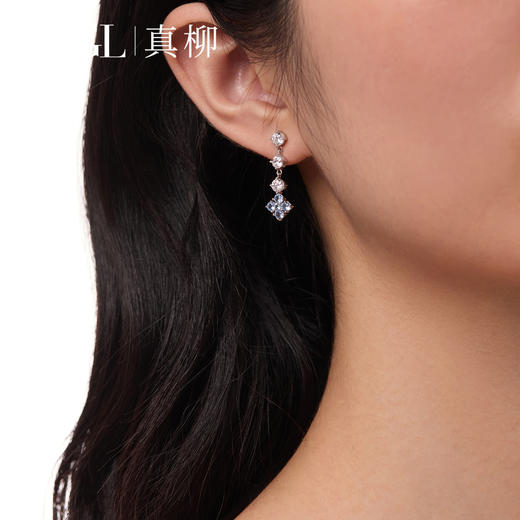 ZEGL真柳设计师银河漫游系列星星耳环女轻奢高级耳钉蓝色耳饰耳坠 商品图2