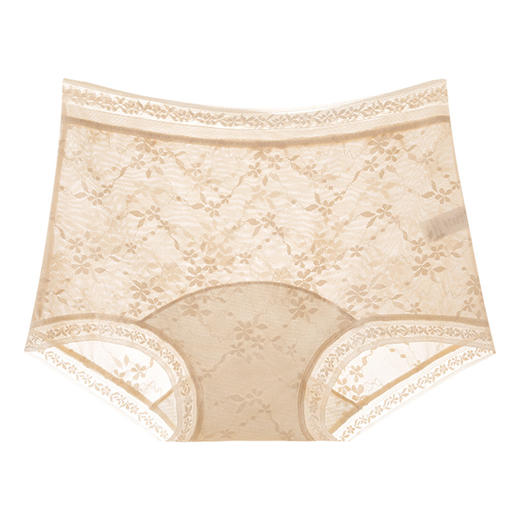 【超值5条装】蔓朵奇 10A抑菌 国风提花蕾丝内裤 中腰透气 提臀女士内裤 商品图4