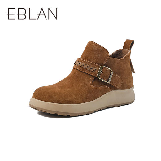 伊伴冬方便魔术贴波嬉风冬日温暖勃肯女时尚休闲鞋B25552730 商品图0