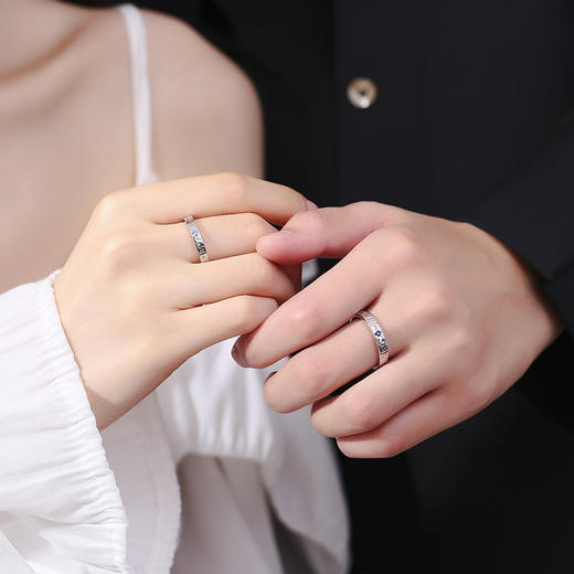 浪漫七夕💕【999纯银情侣戒指 】❗️高级氛围感拉满的戒指 指间的法式浪漫❗ 商品图4
