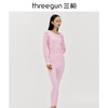 Threegun三枪 舒肤花版棉圆领长袖女士内衣套-23718D011 商品缩略图1