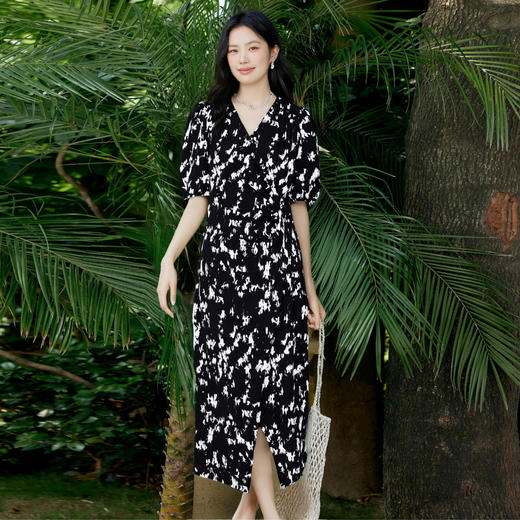 【商场同款】麦檬夏亲肤纯棉印花连衣裙5F4192261 商品图1