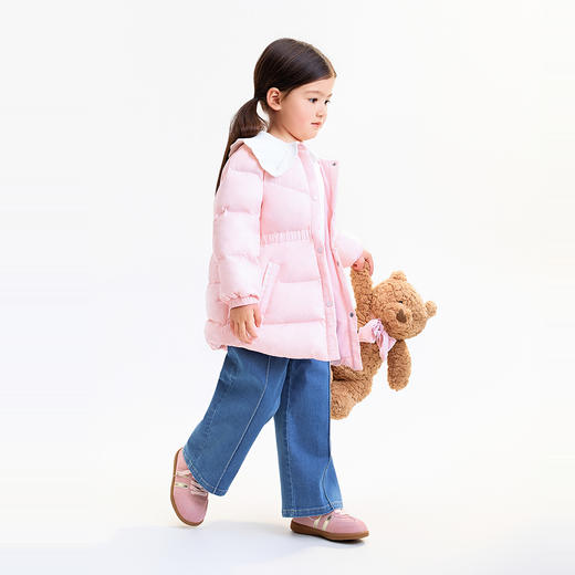 【实体店同款】女童全腰牛仔长裤秋季新款安奈儿童装XG536144 商品图5