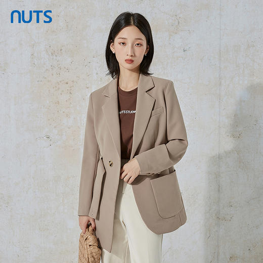 NUTS商场同款春秋款时尚宽松通勤气质西装外套女231048058B 商品图0