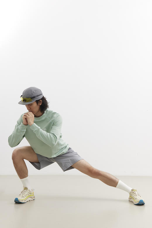 吃茶去chichaqu25速干明线防晒吸湿排汗半高领长袖T恤户外运动 商品图2