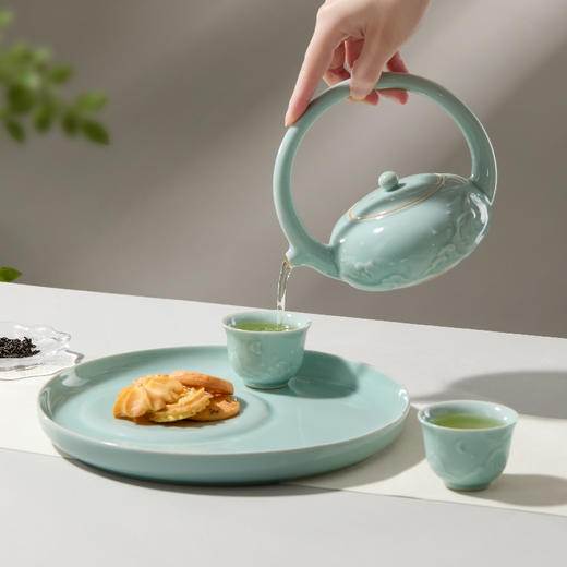 【故宫茶具】月明沧海茶具茶壶礼盒博物馆文创教师节中秋节生日礼物 商品图5