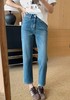 土耳其春秋新款直筒烟管裤四面弹磨砂石洗牛仔裤 商品缩略图1