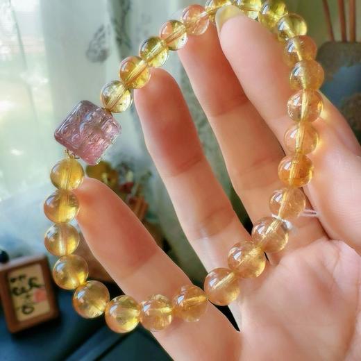 7mm单圈黄碧玺手串 商品图0