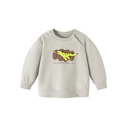 迷你巴拉男童卫衣2025秋新品宝宝恐龙弹力不易变形宽松上衣 商品图4