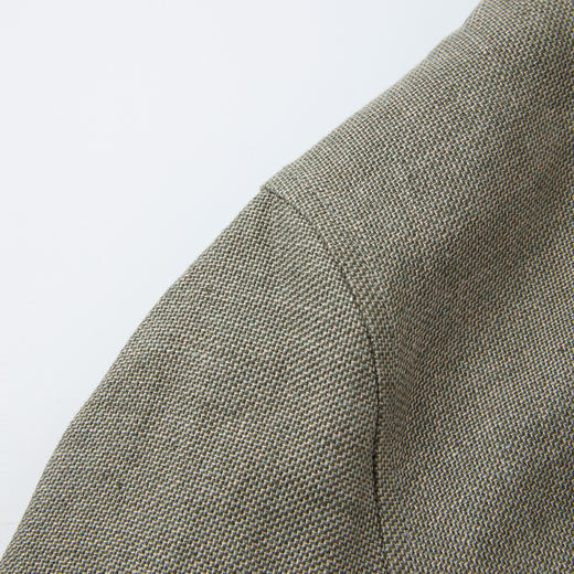 ROMI STUDIO“旅行者”100%色织亚麻老钱立领短夹克外套RWCSWY2246 商品图3