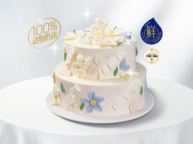 【莫奈花海】双层冰淇淋/水果生日蛋糕