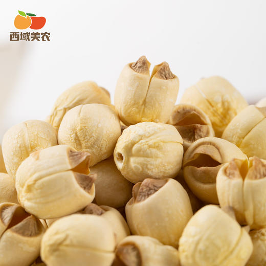 西域美农 广昌手工莲子 白莲 当季鲜采 手工去芯  生吃似坚果 炖煮粉糯清香 238g/罐 商品图10