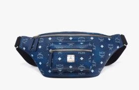 MCM 腰包 MEDIUM男  MMZFAFI021F001-F 牛仔蓝.
