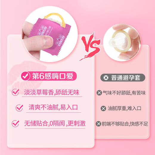 第六感口交避孕套手指套情趣安全套嗨口爱套套男女用成人性用品情趣用品 【体验装】嗨口爱20只装 商品图4