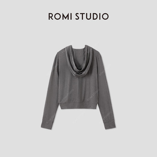 ROMI STUDIO“惬意自然”哑光质感柔软亲肤弹力针织外套 RWCRWM3847 商品图1