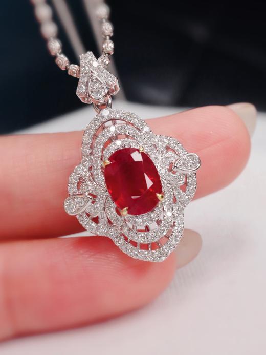 2.16ct刻面红宝石吊坠 商品图2