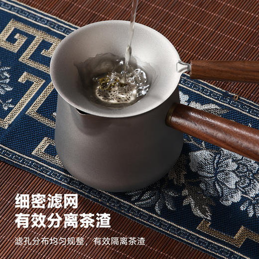 【纯钛茶漏】纯钛茶滤泡茶茶隔一体成型多用型牢固细密过滤网不生锈钛茶漏 商品图3