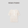 ROMI STUDIO“亨利经典”棉质梭织酵洗立体肌理感短袖T恤RWCAS65078  商品缩略图0