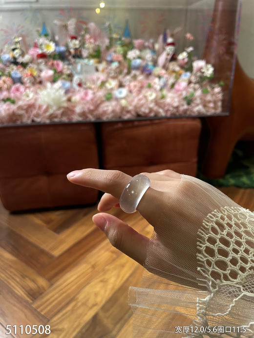 玻璃种木那扳指【5110508】圈口11.5~具体价格微信咨询 商品图2