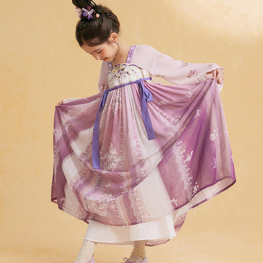 笛莎Deesha观山见女童连衣裙2025秋季女童连衣裙 商品图3