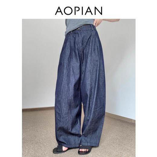 奥篇神裤预警！复古百搭宽松气球牛仔裤 商品图3