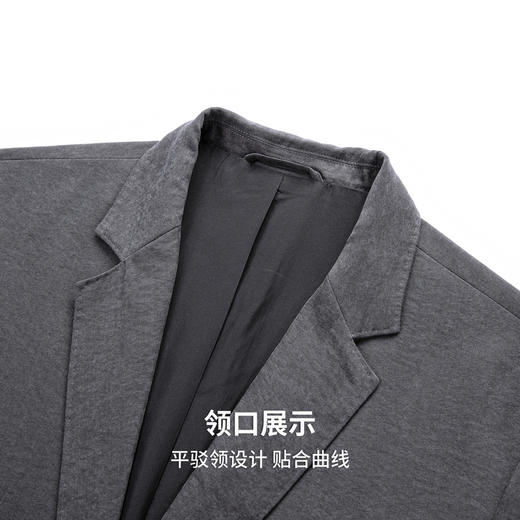 【轻奢时尚】圣得西男士平驳领商务西服2025年秋季新款轻便外套 商品图6