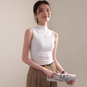 DANMO半高领背心 | 修饰身型，拉长脖颈线条