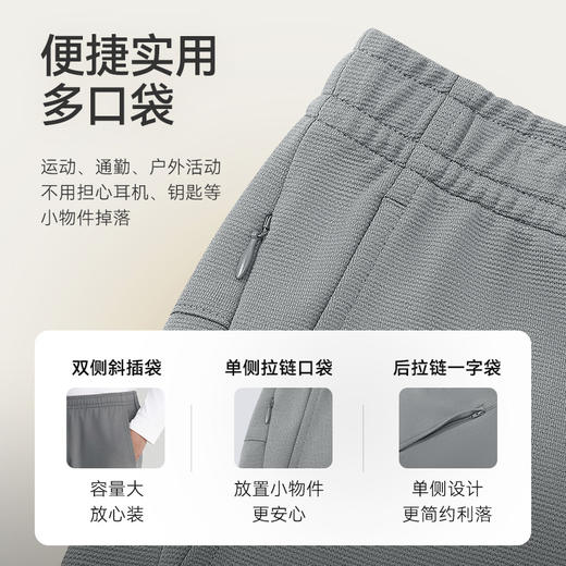针织远红外谷波肌理休闲长裤-LB07-05 商品图5