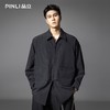 PINLI品立2025秋季新款男暗黑风长袖衬衫大口袋装饰宽松休闲衬衣B253113004 商品缩略图3
