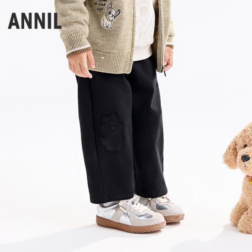 【实体店同款】男童全腰针织长裤秋季新款安奈儿童装XB536129 商品图2