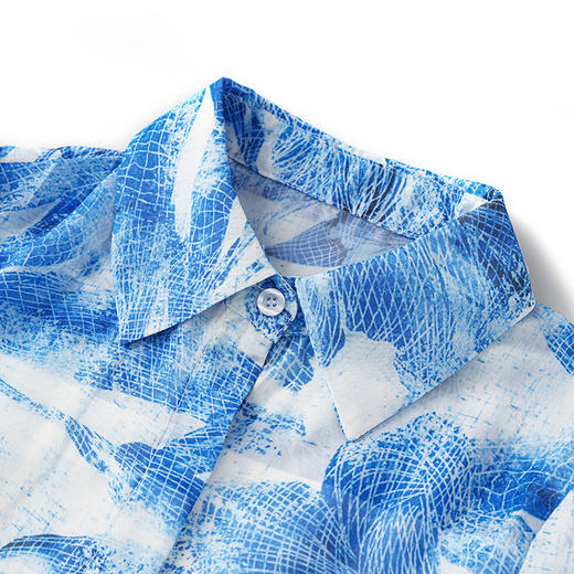 「高货wl」全新升级【铂金会员358/天猫479/差价121】(14905)洛诗琳法式气质女人味连衣裙2025早秋雪纺印花连衣裙女 商品图2