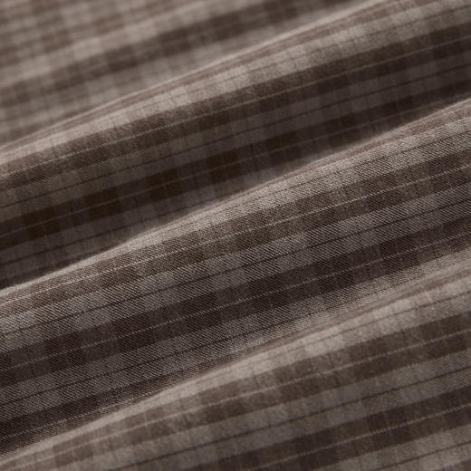 ROMI STUDIO“复古知秋”色织棕调气质褶皱格纹半身裙 RWCAXU5424  商品图3