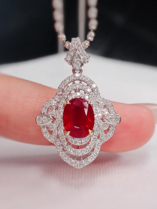 2.16ct刻面红宝石吊坠 商品图0