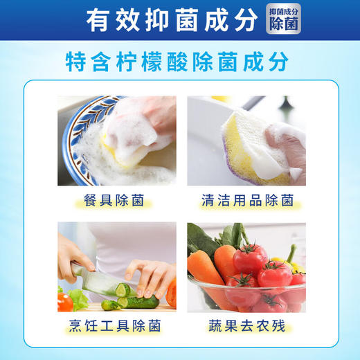 花王洗洁精 奶瓶奶嘴果蔬餐具清洗剂 浓缩泡沫不伤手洗洁精超值套装进口 240ml*3瓶装 商品图3