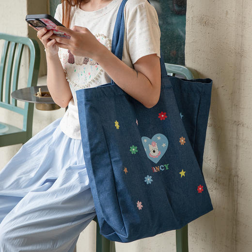 半房牛仔帆布包|实用大容量，好看又能装 商品图3