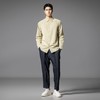 PINLI品立2025秋季新款男士尖领长袖衬衫辑明线百搭商务休闲衬衣GD253113001 商品缩略图4
