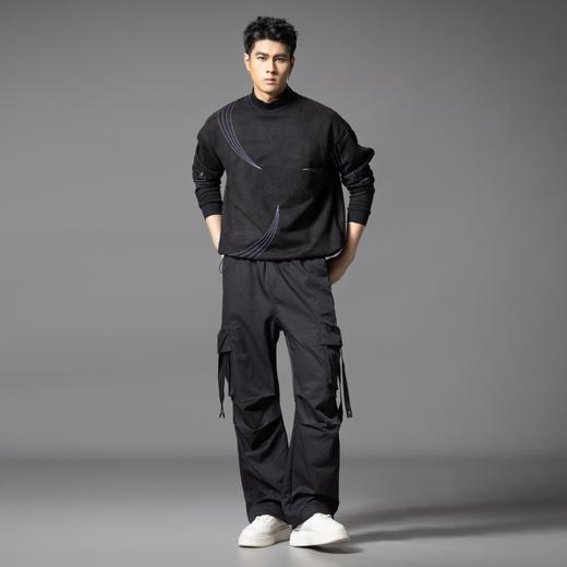 PINLI品立2025秋季新款男士多口袋工装裤潮牌宽松直筒休闲长裤子GD253117021 商品图4