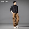 PINLI品立2025秋季新款男士多口袋工装裤潮牌宽松直筒休闲长裤子GD253117021 商品缩略图1
