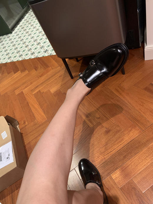 CHURCH'S Lorar小牛皮 圆头双扣僧侣鞋 正装皮鞋女款 黑色 >（ZX*LB） 商品图0