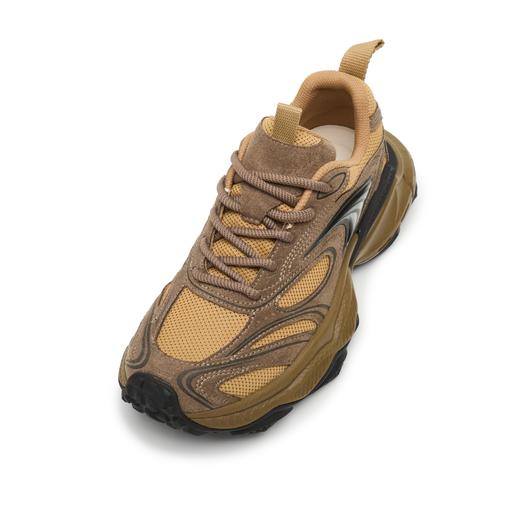 PINLI品立2025夏季新款男士低帮鞋反绒皮休闲运动厚底透气老爹鞋D252121034 商品图4