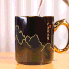 热卖中！！顺丰直发！【景德镇御器研究院出品】2025新款《手握江山》典藏版千里江山温感杯 商品缩略图0
